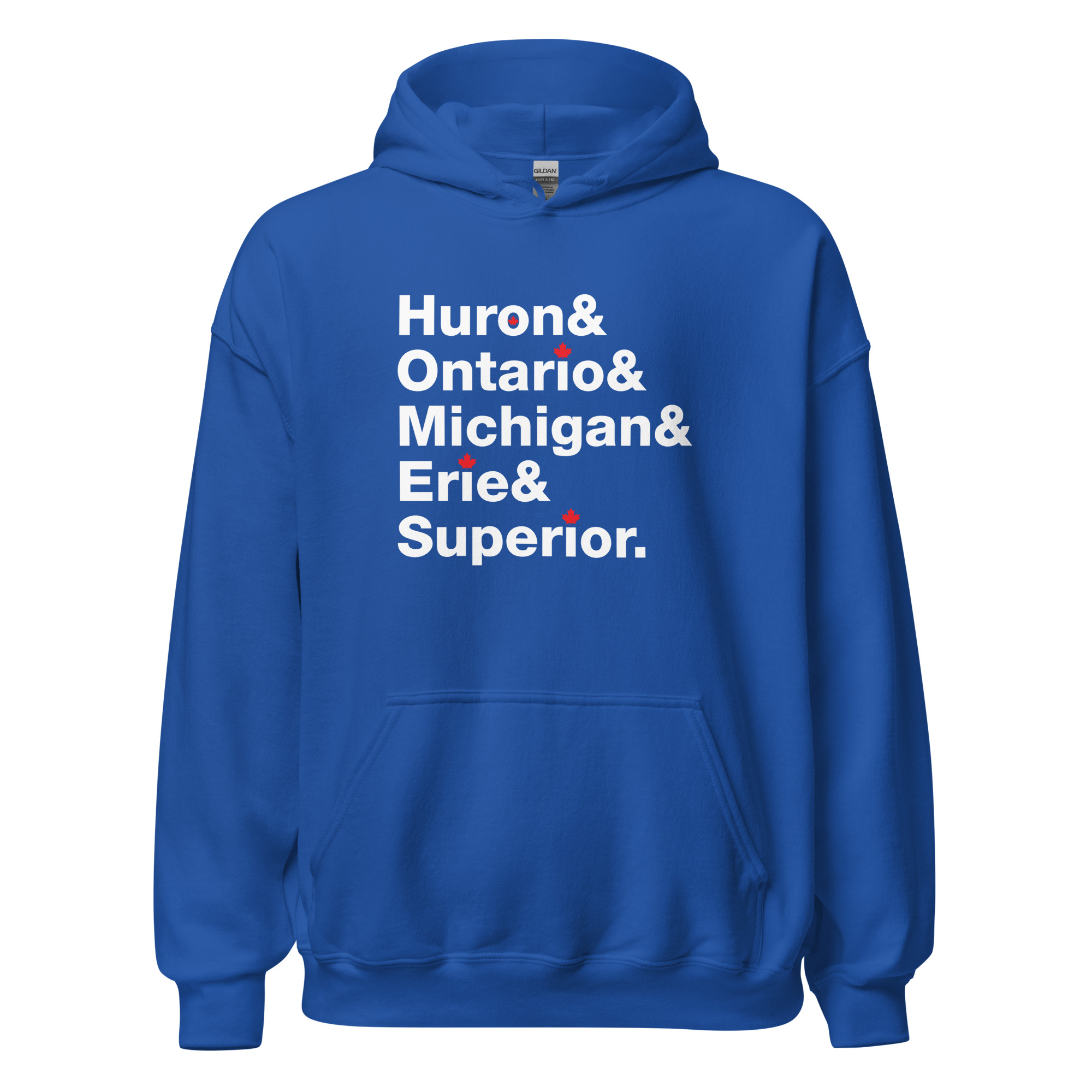 The Great Lakes – Unisex Hoodie – Light Print + Dark Fabric - Image 5